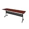 Kobe Rectangle FlipTop Table, 84" W, 29" H, Laminate Top, Cherry MKFTM8424CH - alternate 1